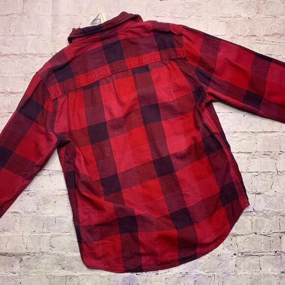 Urban Renewal Recycled Flannel in Red - Picture 7 of 8
